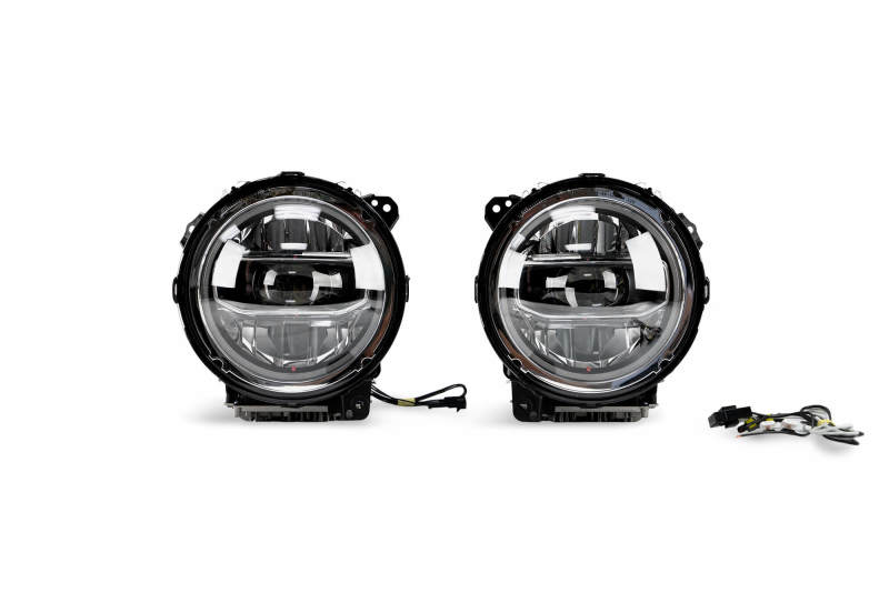 Jeep Wrangler JL Headlights - DV8 Offroad - LED Projector - Chrome - `18-`27